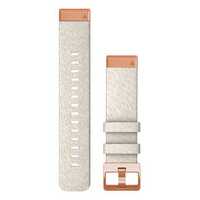 Тканинний ремінець для Garmin QuickFit™ 20 Watch Bands Cream Heathered Nylon with Rose Gold Hardware