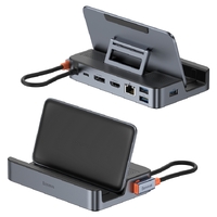 Док-станція USB Type-C хаб Baseus GamerX 6 Ports USB-C Steam Deck Docking Station Black