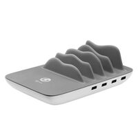 Зарядное устройство XLayer Family Charger Maxi 4-Port USB & Wireless White-Grey